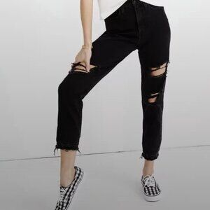 Madewell The Mom Jean (Black) Size 25